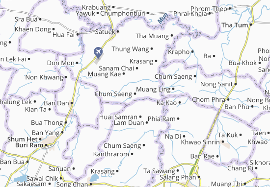 Karte Stadtplan Chum Saeng