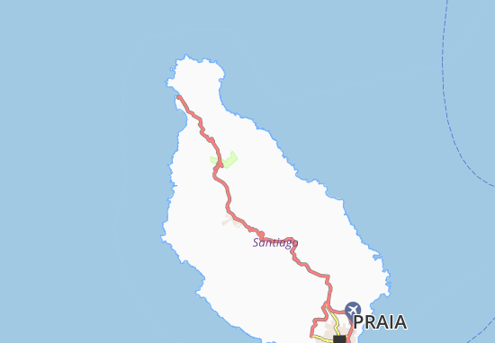 Kaart Plattegrond Achada Barril