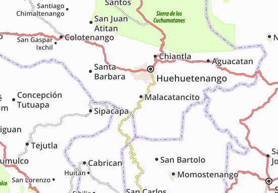 Karte Stadtplan Malacatancito