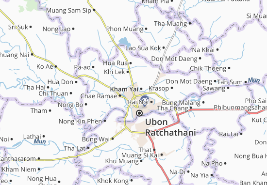 Karte Stadtplan Kham Yai