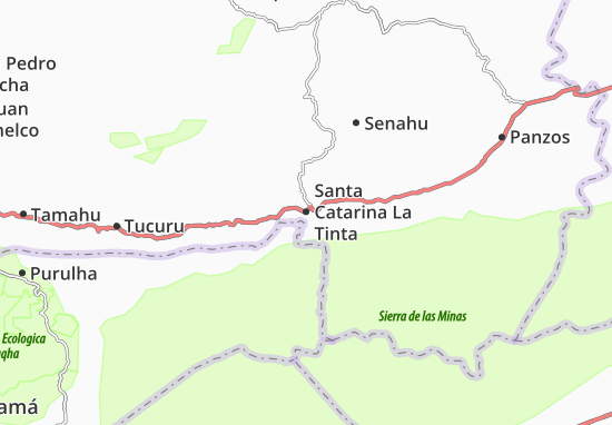 Karte Stadtplan Santa Catarina La Tinta