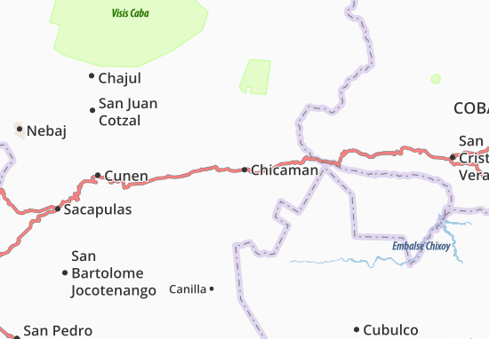 Kaart Plattegrond Chicaman
