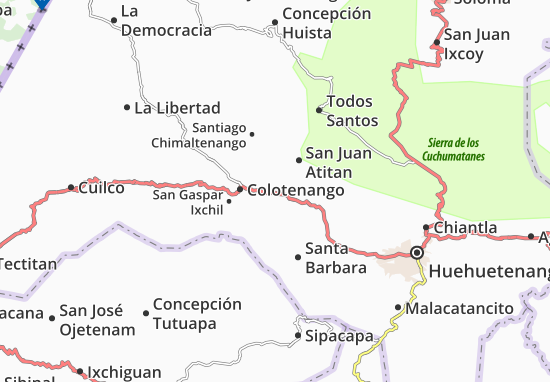 Karte Stadtplan San Rafael Petzal