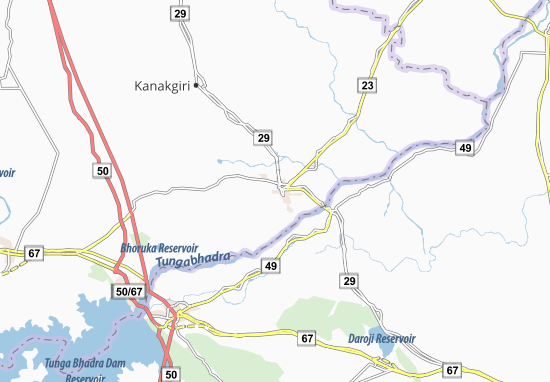 Mapa Gangawati