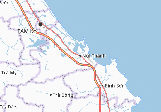 Kaart Plattegrond Núi Thành