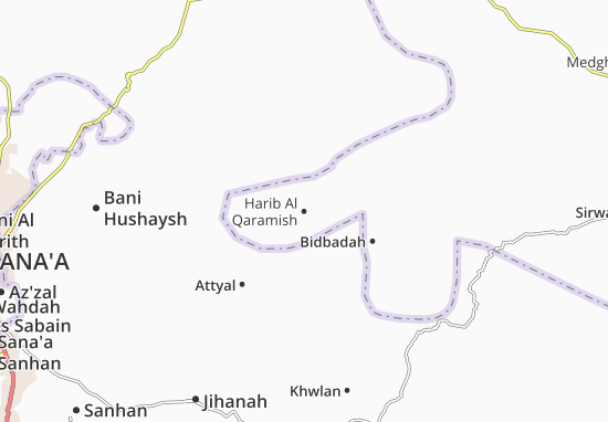 Karte Stadtplan Harib Al Qaramish
