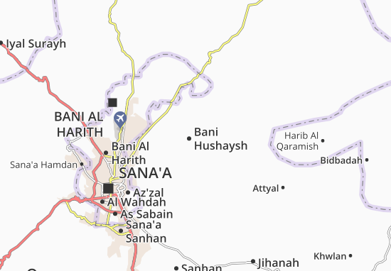 Kaart Plattegrond Bani Hushaysh