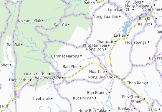 MICHELIN-Landkarte Bamnet Narong - Stadtplan Bamnet Narong - ViaMichelin