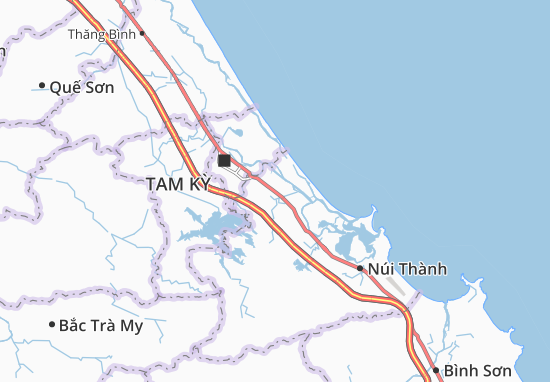 Karte Stadtplan Tam Xuân 2