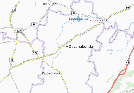 Karte Stadtplan Devanakonda