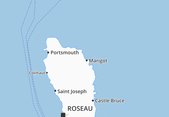 Karte Stadtplan Marigot