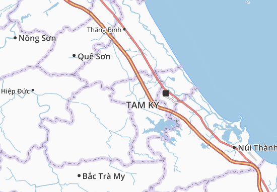 Karte Stadtplan Tam Vinh