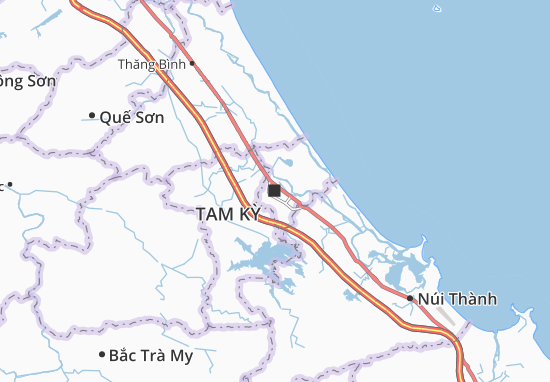 Kaart Plattegrond Tam Kỳ