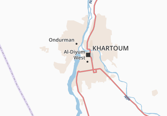 Carte-Plan Khartoum Light Industrial Area