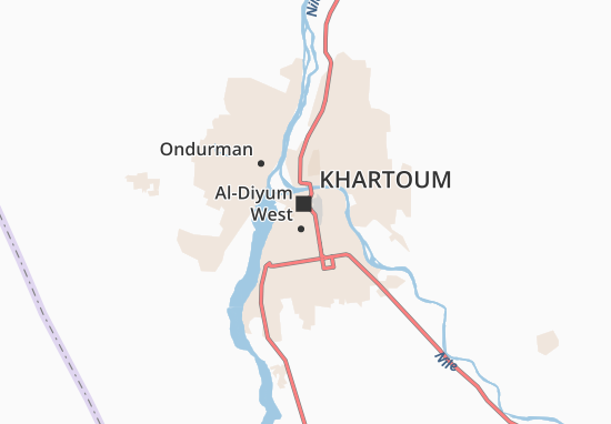 Karte Stadtplan Khartoum II