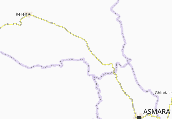 Mapa Amba Derkho d Anseba