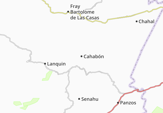 Kaart Plattegrond Cahabón