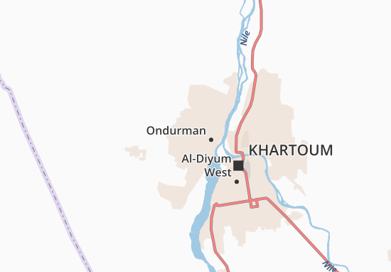 Mapa Omdurman Outlying