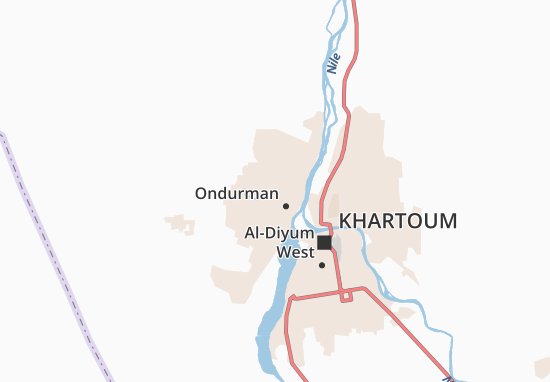 Mapa Omdurman Light Industrial Area