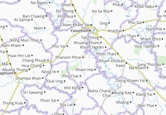 Karte Stadtplan Phanom Phrai