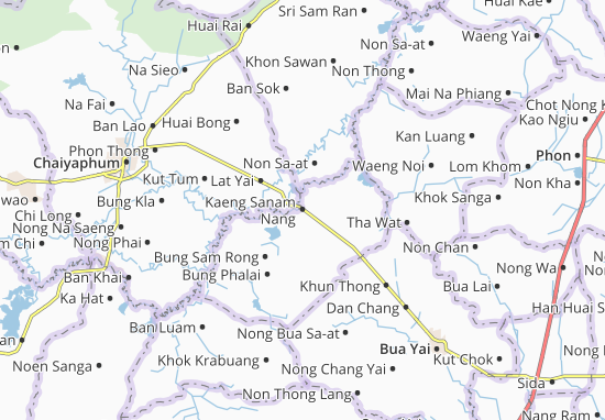 Karte Stadtplan Kaeng Sanam Nang