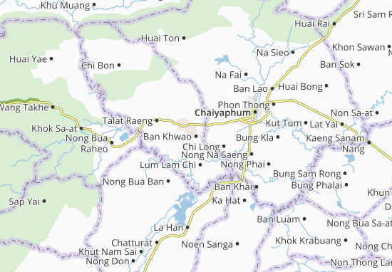 Karte Stadtplan Ban Khwao