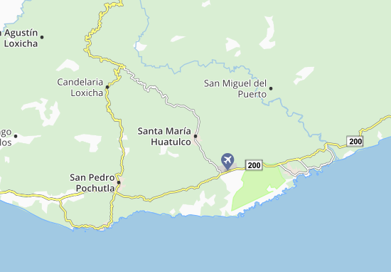 Mapa Santa María Huatulco