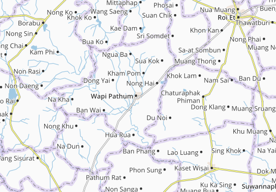 Karte Stadtplan Wapi Pathum