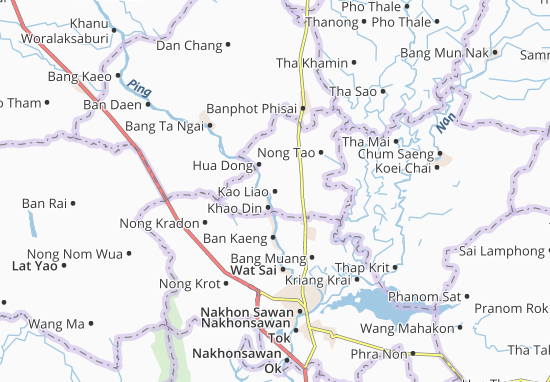 Karte Stadtplan Kao Liao