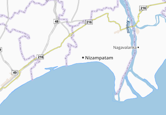 Mapa Nizampatam
