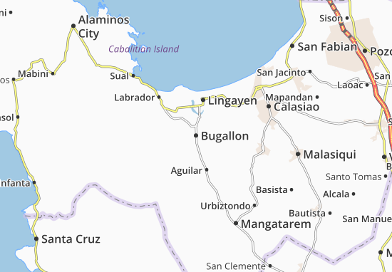 Karte Stadtplan Bugallon
