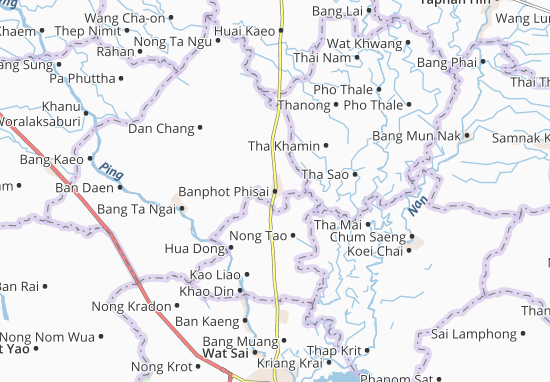 Karte Stadtplan Banphot Phisai