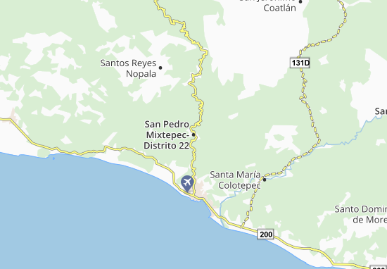 Mapa San Pedro Mixtepec-Distrito 22