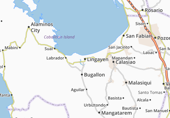 Karte Stadtplan Lingayen