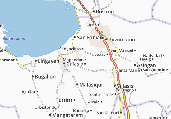 Karte Stadtplan Mapandan