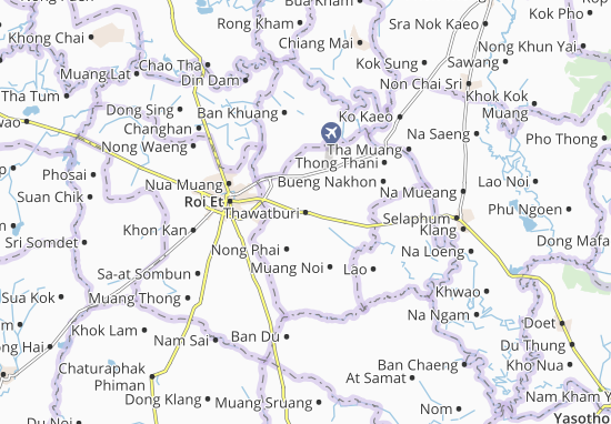 Kaart Plattegrond Thawatburi
