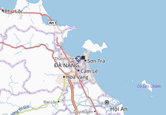 Karte Stadtplan Đà Nẵng