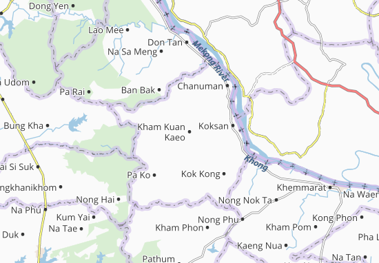 Karte Stadtplan Kham Kuan Kaeo