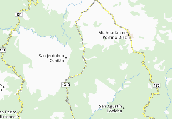 Mapa San Pablo Coatlán