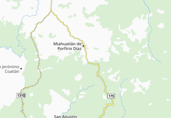 Mapa Santo Tomás Tamazulapan