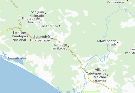 Mapa Santiago Jamiltepec