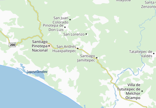 Mapa Santa María Huazolotitlán