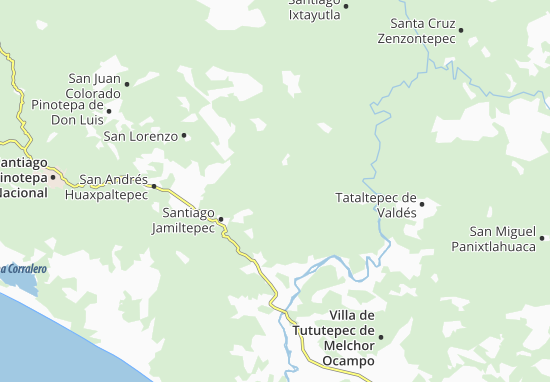 Mapa Santiago Tetepec