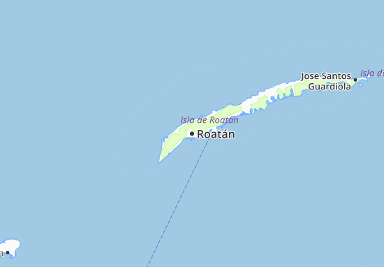Mapa Roatán