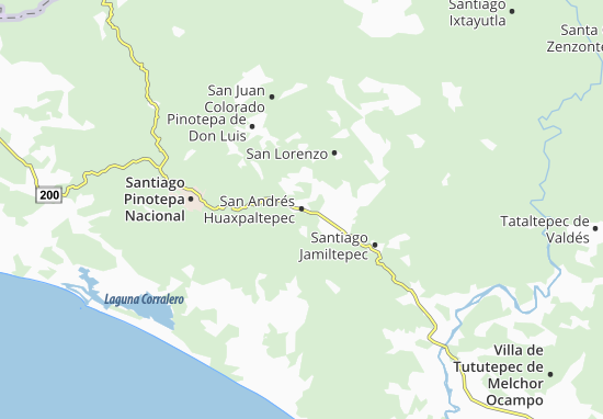 Mapa San Andrés Huaxpaltepec
