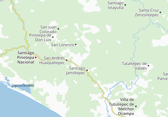 Mapa Santa Catarina Mechoacán
