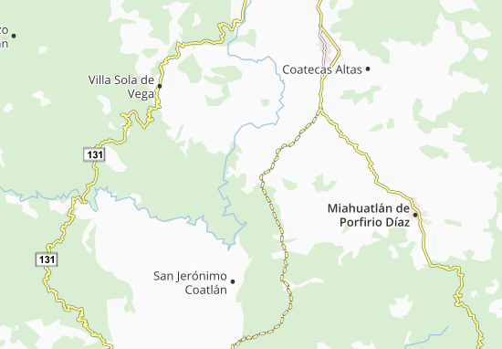 Mapa San Vicente Coatlán
