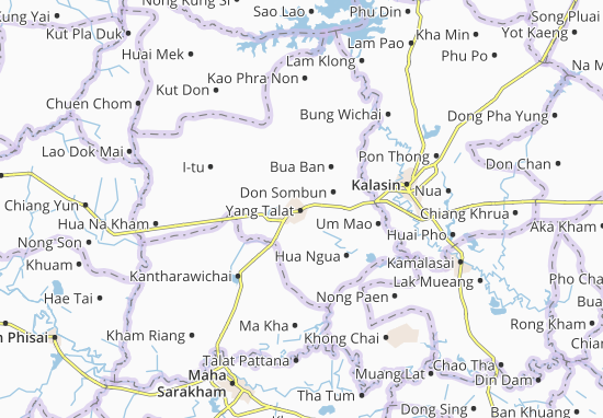 Karte Stadtplan Yang Talat
