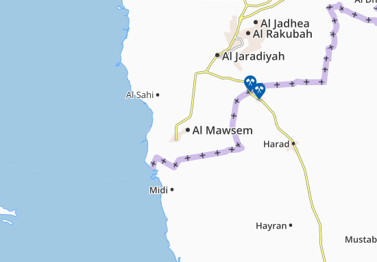 Karte Stadtplan Al Mawsem