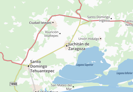 Mapa Juchitán de Zaragoza